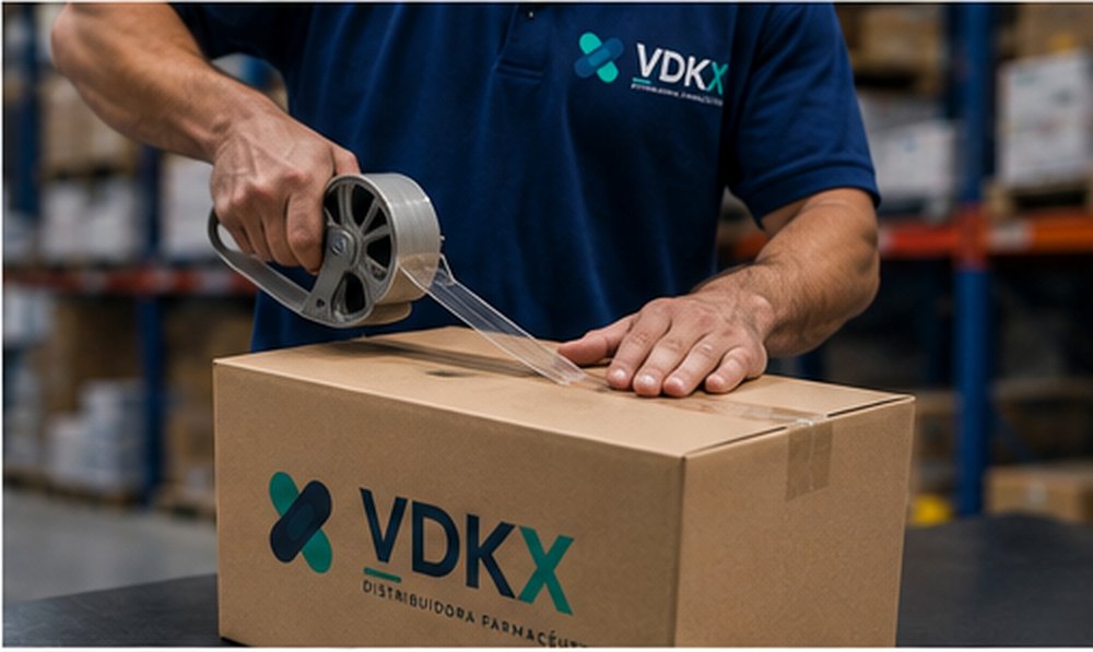 Embalagem de pedido com identidade VDKX