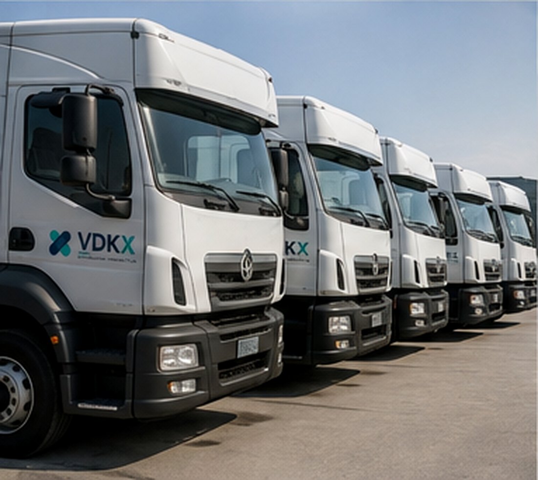 Frota de veículos da VDKX